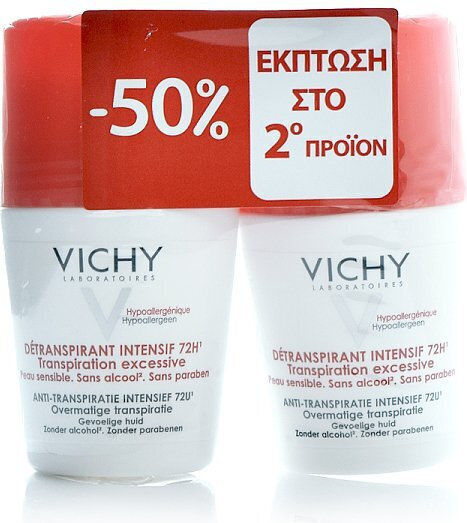Vichy Stress Resist Дезодорант 72h Рол-он 2x50ml