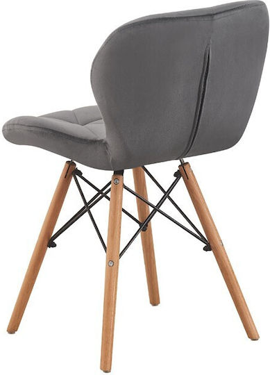 Scaune Bucătărie Catifelate Grey Velvet 1buc