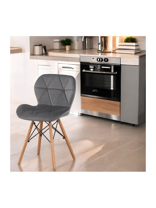 Столички За кухня плюшени Grey Velvet 1бр