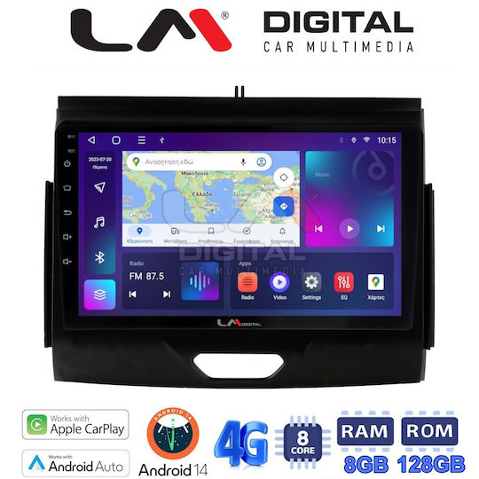 LM Digital Sistem Audio Auto pentru Ford Vânător Land Rover Range Rover 2015-2020 (Bluetooth/USB/WiFi/GPS/Apple-Carplay/Android-Auto) cu Ecran Tactil 9"