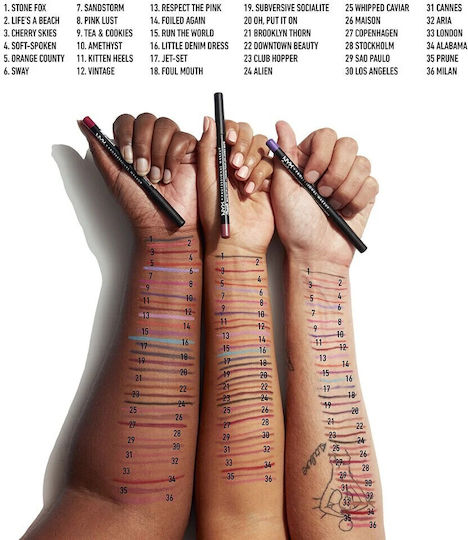 NYX Professional Makeup Suede Matte Lip Liner Lip Pencil