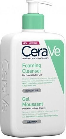 CeraVe Foaming Gel Normal To Oily Shower Gel with Ceramides for Nourishing 1000ml
