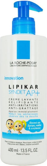 La Roche Posay Lipikar Syndet AP+ Creamy Bubble Bath with Niacinamide for Nourishing 400ml