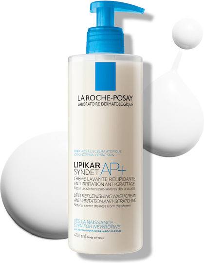 La Roche Posay Lipikar Syndet AP+ Creamy Bubble Bath with Niacinamide for Nourishing 400ml