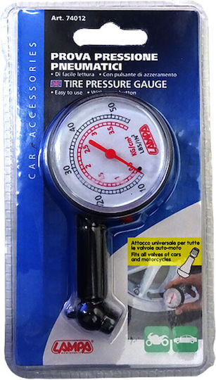 Lampa Analog Tire Pressure Gauge 50 psi