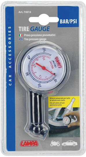 Lampa Analog Tire Pressure Gauge 50 psi