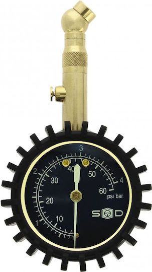 Swiss Drive Analog Tire Pressure Gauge 60 psi