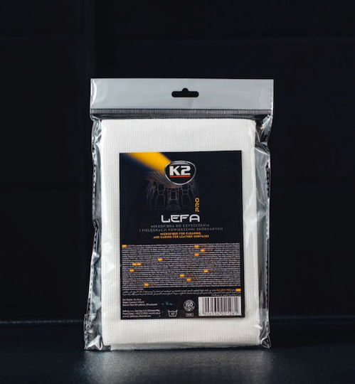 K2 Cloth Microfiber Cleaning for Interior Plastics - Dashboard Car White 40x40cm
