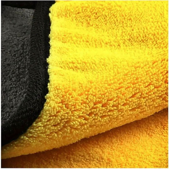 Pânză din Microfibră pentru Materiale Plastice Interioare - Tablou de Bord Auto Galbenă 60x30cm
