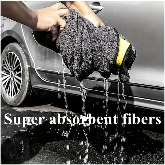 Pânză din Microfibră pentru Materiale Plastice Interioare - Tablou de Bord Auto Galbenă 60x30cm