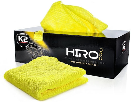 K2 Lavete Microfibră de curățenie Auto 170gsm Galben 30x30cm 30buc