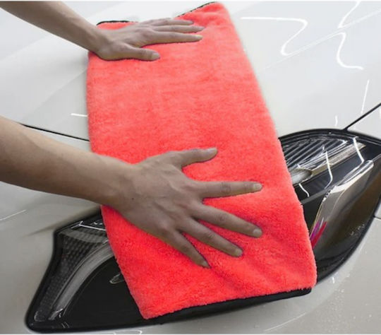 Prosop mare pentru uscarea mașinii Idealstore, microfibră moale și plușată, două fețe practice, foarte absorbant, îndepărtare eficientă a apei, dimensiune mare 60x90cm