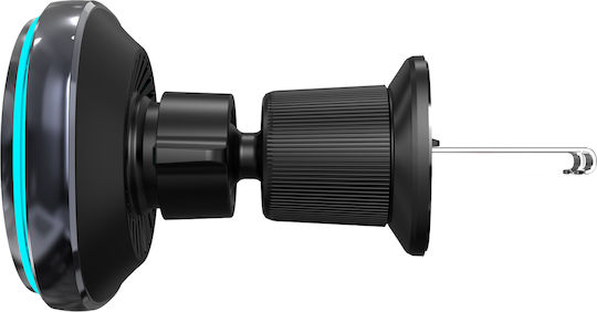 Wozinsky Car Mobile Mount with Adjustable Hooks and Wireless Charging Black