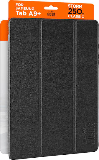Eiger Hülle Samsung Galaxy Tab A9 Verstärkte Klapphülle Mit Magnetischem Verschluss Schwarz