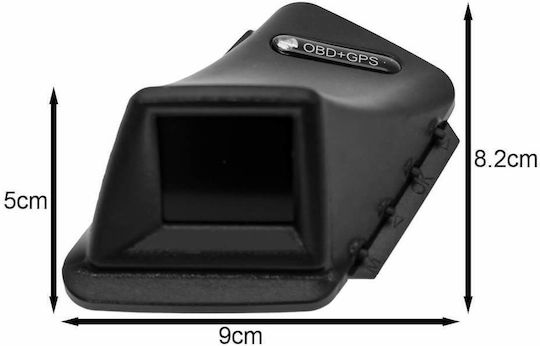 Μετρητής Ψηφιακό Όργανο OBD2, Ρολόι, Head Up Display, Μπαρόμετρο, Ταχύμετρο, Θερμοκρασίας Νερού, Θερμοκρασίας Λαδιού και Πυξίδα Αυτοκινήτου για τοποθέτηση στην Κονσόλα