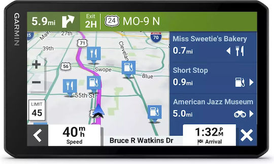 Garmin 7" Display GPS Device DriveCam 76 Europe with Bluetooth / Wi-Fi and Card Slot