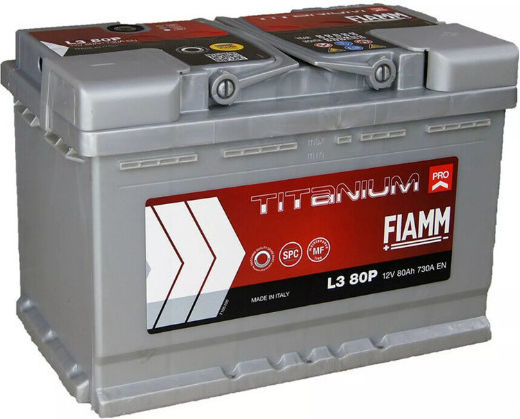 Fiamm Baterie Auto cu Capacitate 80Ah și CCA 730A