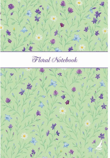 Spirale Schulheft 4F A4 120Blatt Floral Notizbuch Verschiedene Designs Ägäis
