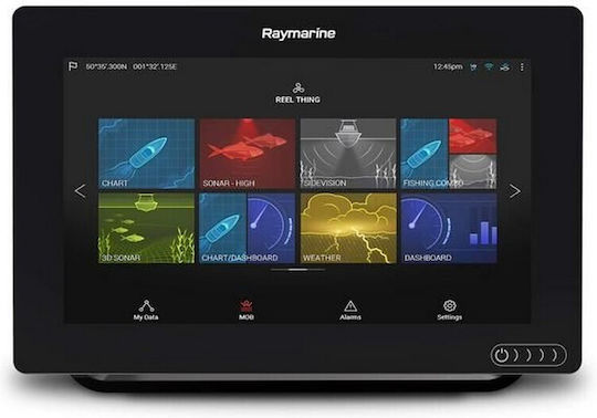 Raymarine GPS / Βυθόμετρο Axiom + RV 12" με αισθητήρα RV-100