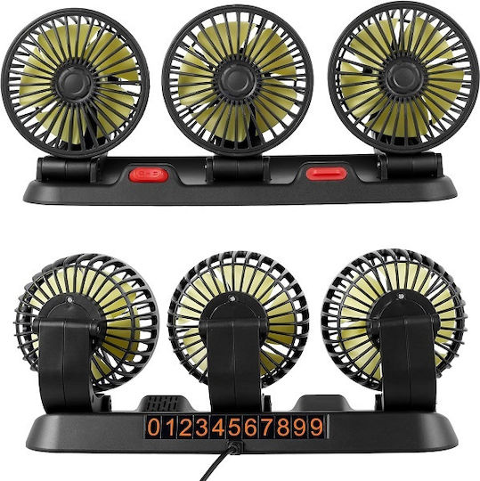 ForHome Dreifach Auto Lüfter 12V