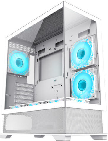 GameMax Vista AW Gaming Midi Tower Κουτί Υπολογιστή με Πλαϊνό Παράθυρο Λευκό