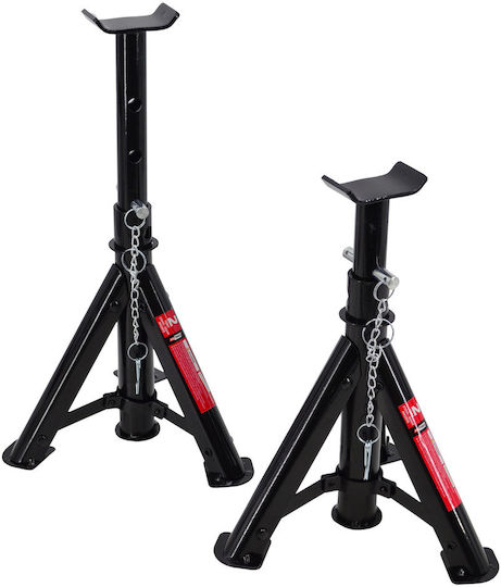 AWTools Set Car Support Stands for Vehicles with Maximum Lifting Capacity up to 3.43 Tons