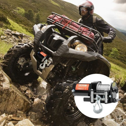 Vevor Winch Electric 4x4 Car Winch 12V with Towing Capacity 907kg