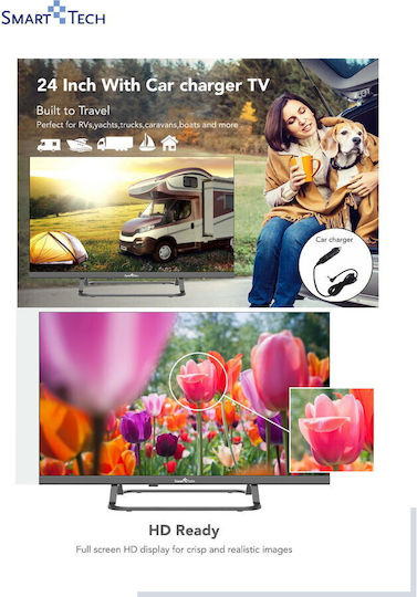 Smart Tech Smart Τηλεόραση 24" HD Ready LED 24HG01VC (2025)