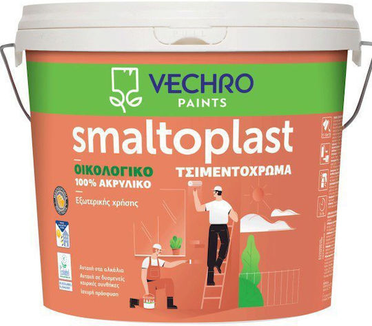 Vechro Concrete Paint Acrilyc Smaltoplast White 3lt
