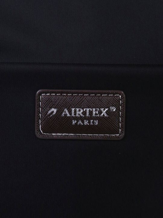 Airtex Paris Βαλίτσα Ταξιδίου Καμπίνας Μαύρος με 4 Ρόδες Ύψους 45εκ.