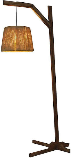Home Lighting Silas Винтидж Лампа за под В184см. Кафяв Home Lighting Silas Винтидж Лампа за под В184см. Кафяв