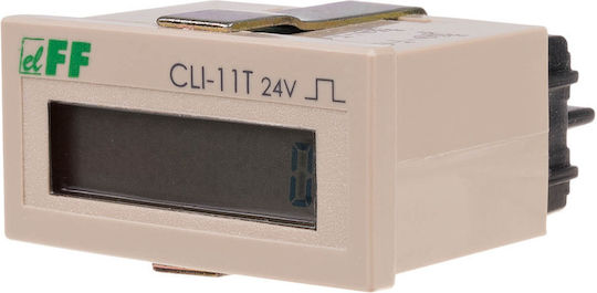 F&F Брояч На Импулси За Ел. Табло Дигитален Еднофазен CLI-11T-24V