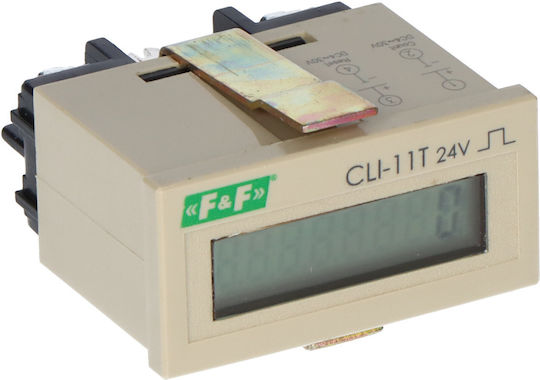 F&F Брояч На Импулси За Ел. Табло Дигитален Еднофазен CLI-11T-24V