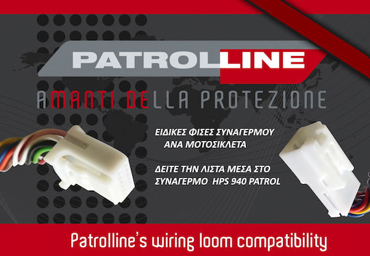 Patrol Line Cablarea alarmei Alarmă pentru motocicletă HPS 940 pentru Triumph Speed