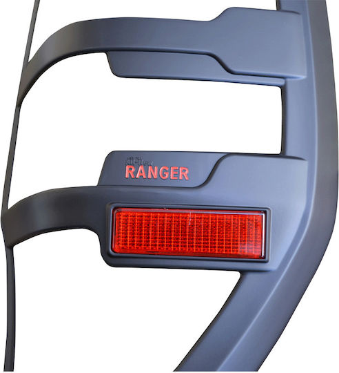 Ford Rear Headlight Masks for Volkswagen T6 for Ford Ranger Black Rear Light Grilles for Ford Ranger T6 / T7 2017+ & T8 2020+