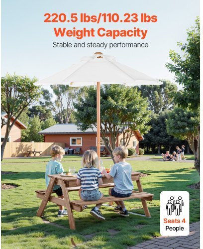 Vevor Tabelle für Camping Klappbar Beige