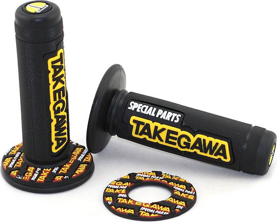 Takegawa Motorradlenkergriffe in Schwarz Farbe