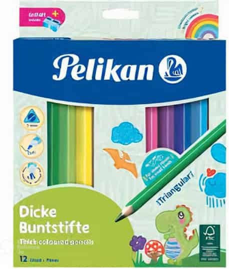 Pelikan Ξυλομπογιές Σετ 12 χρώματα