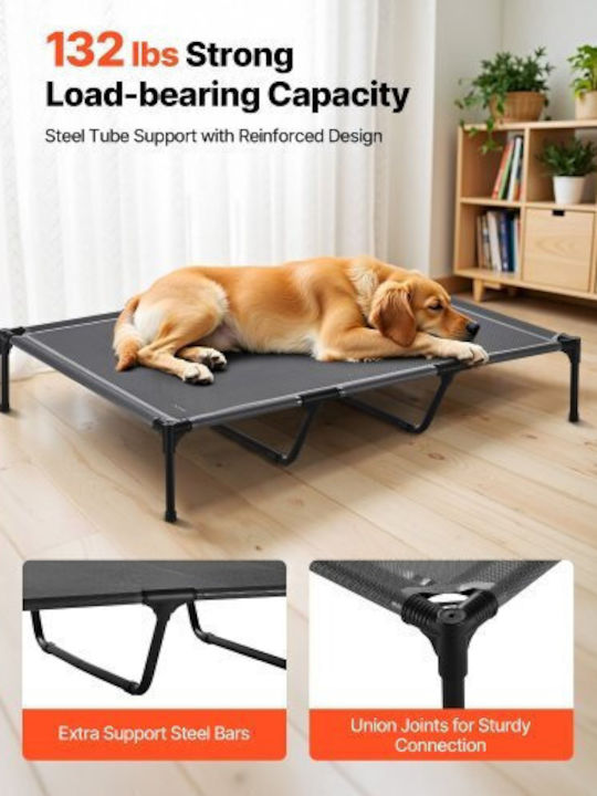 Vevor Elevated Dog Bed Large Dog Portable Raised Dog Cot Metal Frame Xl