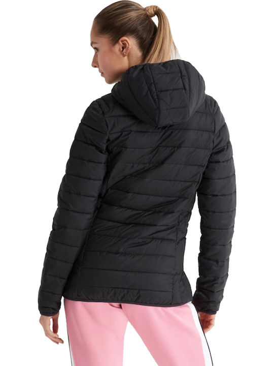 Lompard Damen Puffer Jacke für Winter Black