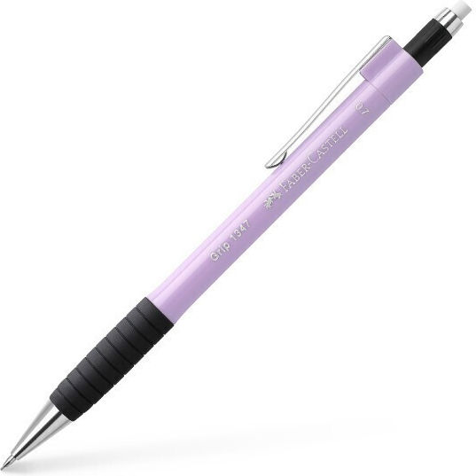 Faber-Castell 1347 Μηχανικό Μολύβι 0.7mm με Γόμα 1τμχ Μωβ