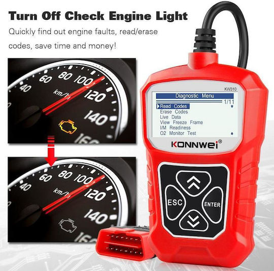 Konnwei Car Diagnostics Digital Tool OBD 2
