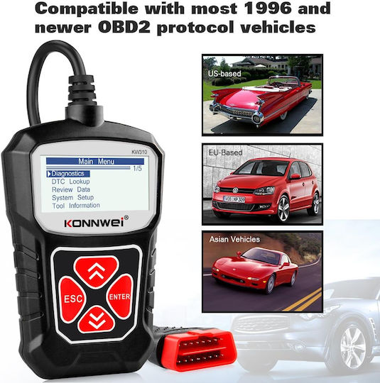 Konnwei Car Diagnostics Digital Tool OBD 2