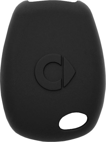 Silicone Car Key Cover Case with 3 Buttons for Smart Black