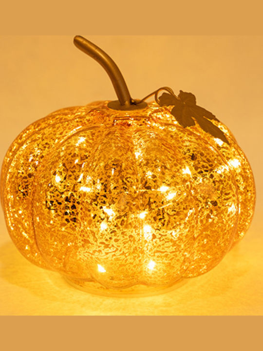 Eurolamp Illuminated Christmas Glass Figure Pumpkin Copper 16x16x16cm