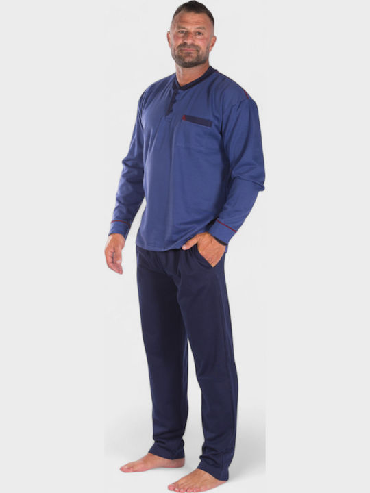 Pijamale Pentru Bărbați Bluza Sport Collection Culori De Iarnă Albastre Cl2670-3-Albastru Pijamale Pentru Bărbați Bluza Sport Collection Culori De Iarnă Albastre Cl2670-3-Albastru