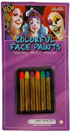 Αποκριάτικο Face Painting 6τμχ