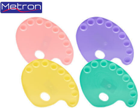 Metron Οβάλ Παλέτα Χρωμάτων 9 Θέσεων Νο3 Παστέλ Χρώματα Ροζ Παστέλ