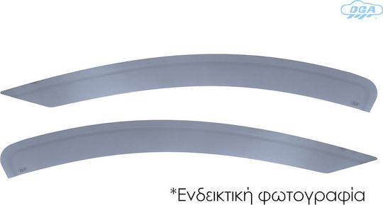 DGA Set of Windbreakers Front Car Dark Fime for Opel Astra 2004-2009 2pcs