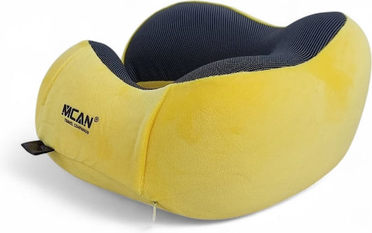 Mcan M-13 Memory Foam Travel Pillow Travel Set Pillow Yellow